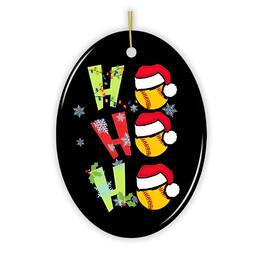 OrnamentallyYou - Softball Christmas Ornament - Multi-colored