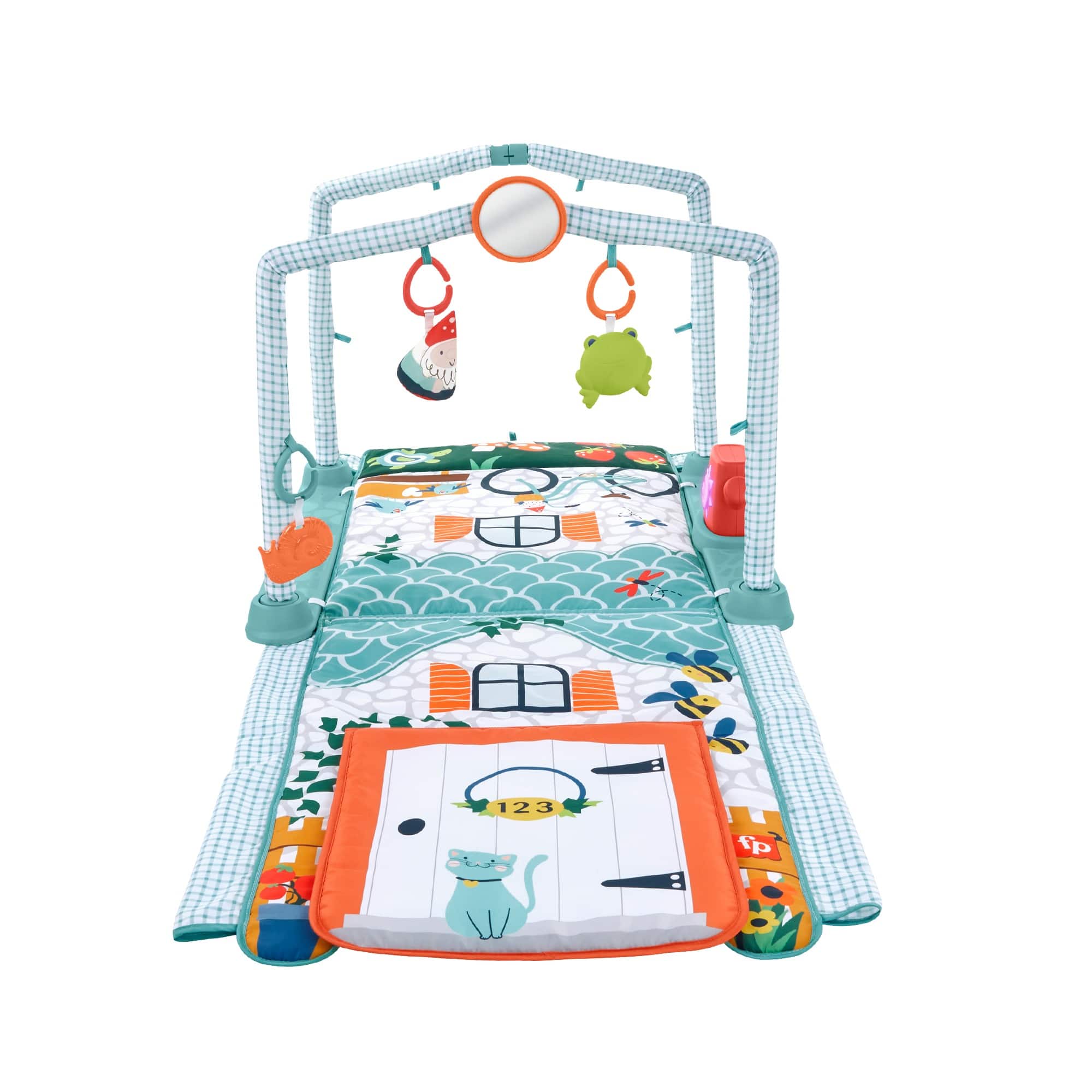 Front. Fisher-Price - 3-in-1 Crawl & Play Activity Gym - Multi.