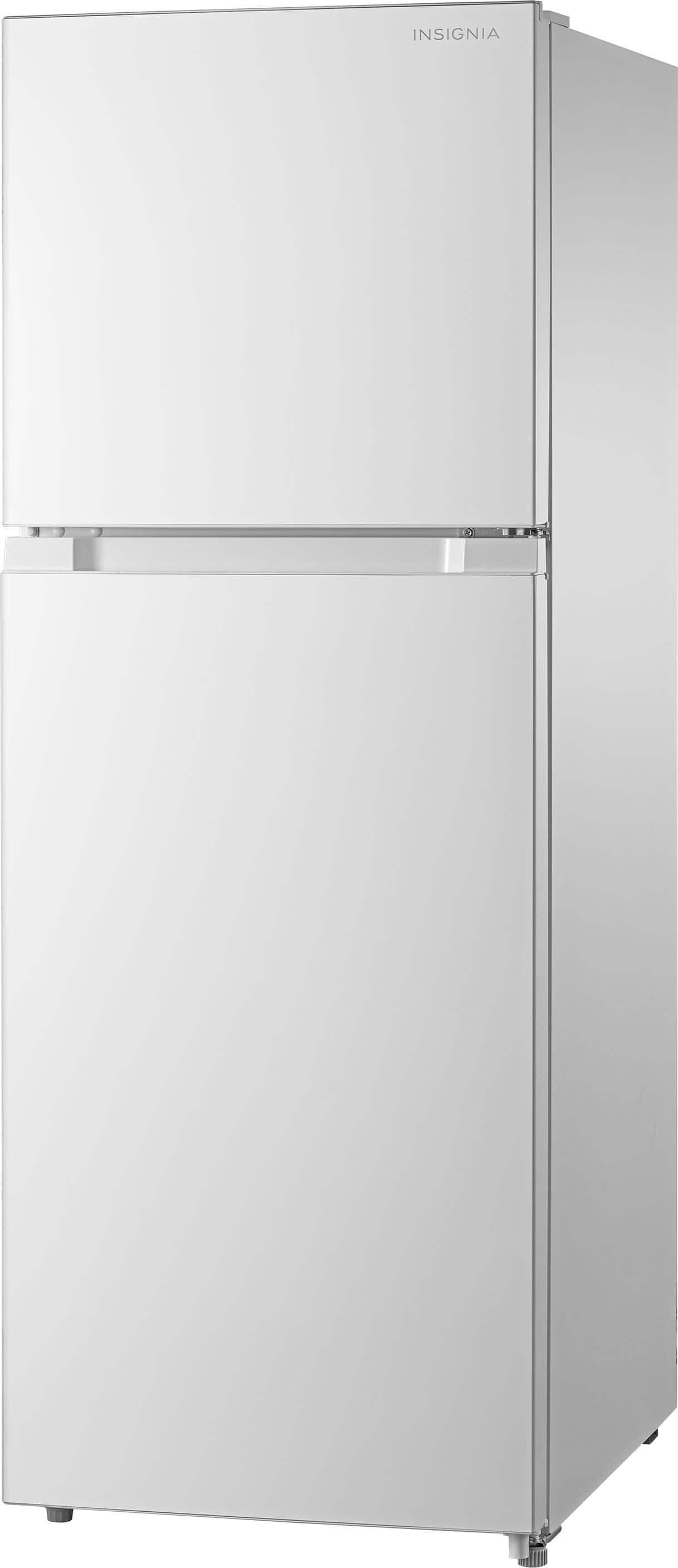 Alt View 7. Insignia™ - 10.1 Cu. Ft. Top-Freezer Refrigerator with Reversible Door and ENERGY STAR Certification - White.