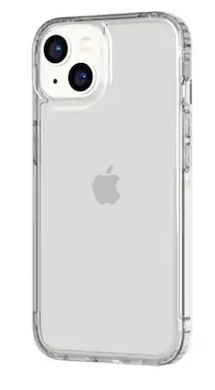 Front. Tech21 - Tech21 Evo Clear case for iPhone 15 Plus - Clear - Clear.