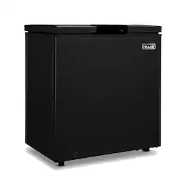 NewAir - 5 Cu. Ft. Mini Deep Chest Freezer and Refrigerator with Digital Temperature Control, Fast Freeze Mode - Black