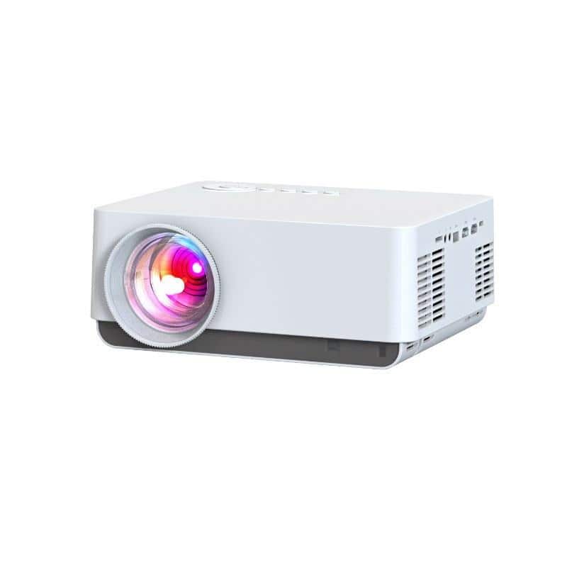 Cluzine - 1080P LCD Home Projector Auto Focus Short Throw Android 9 Portable Built-in USB 3D Ready HiFi Stereo