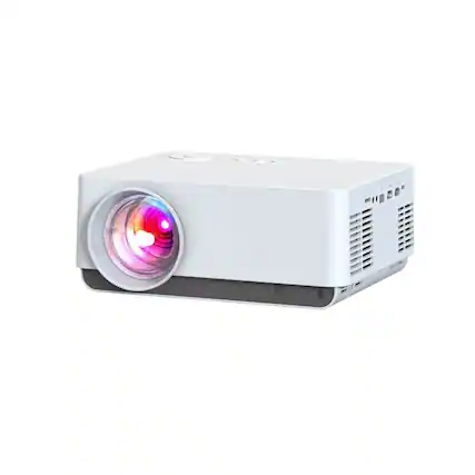 Front. Cluzine - 1080P LCD Home Projector Auto Focus Short Throw Android 9 Portable Built-in USB 3D Ready HiFi Stereo.