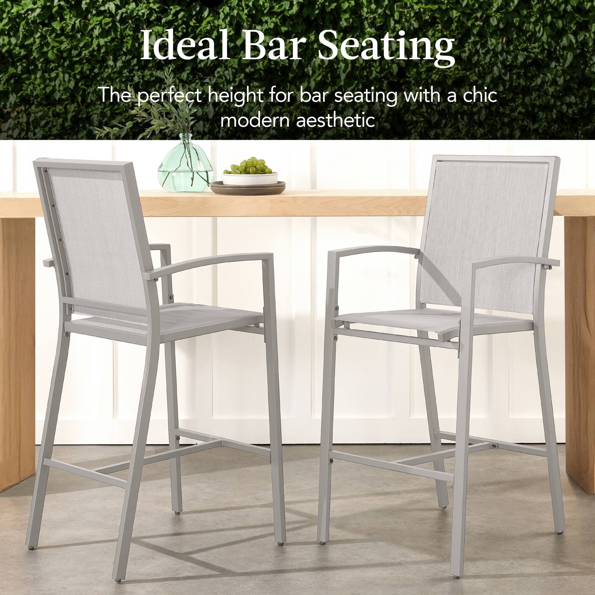 Ideal Bar Seating

The perfect height for bar seating with a chic modern aesthetic