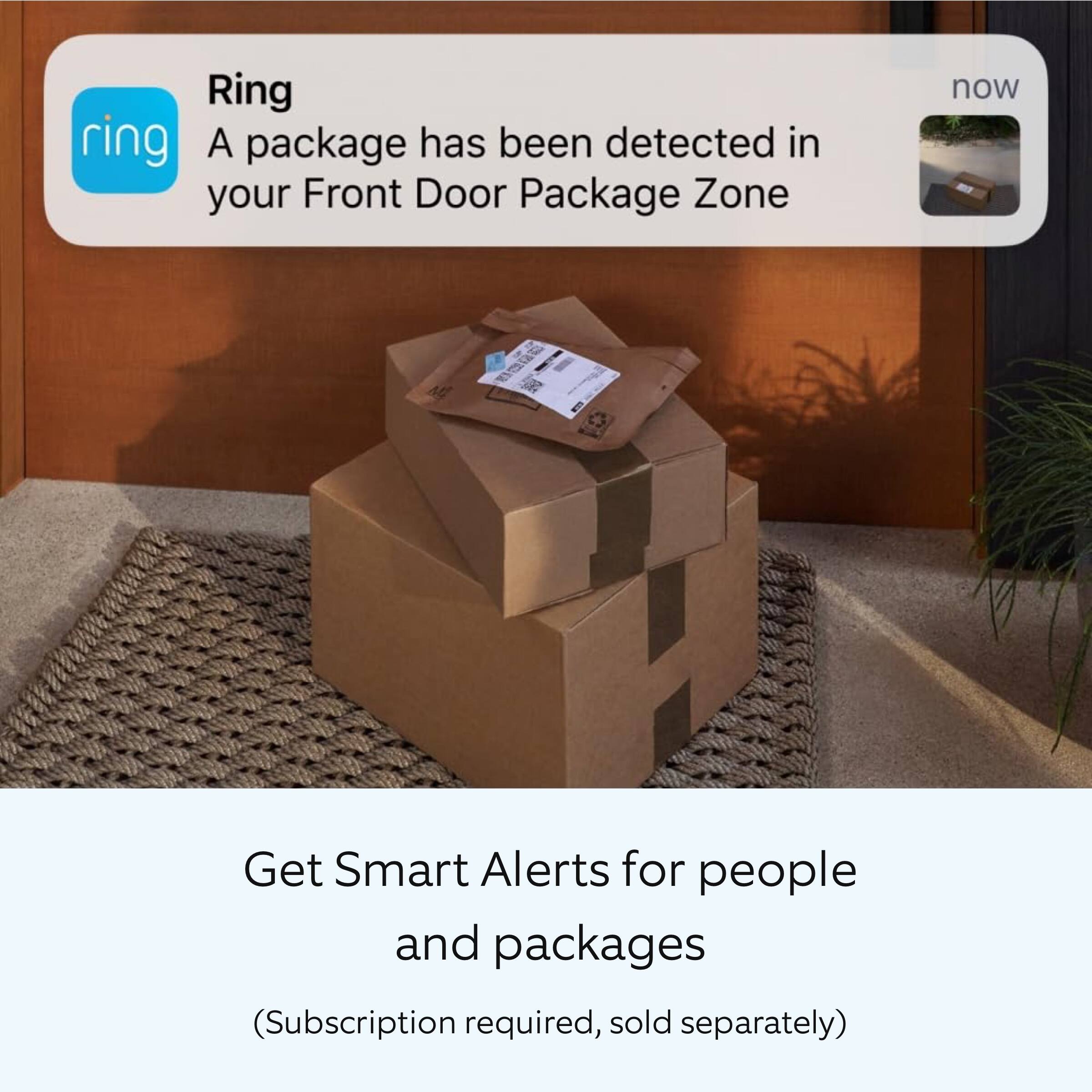 Ring Ring: Get Smart Alerts for People and Packages (Subscription Required, Sold Separately)