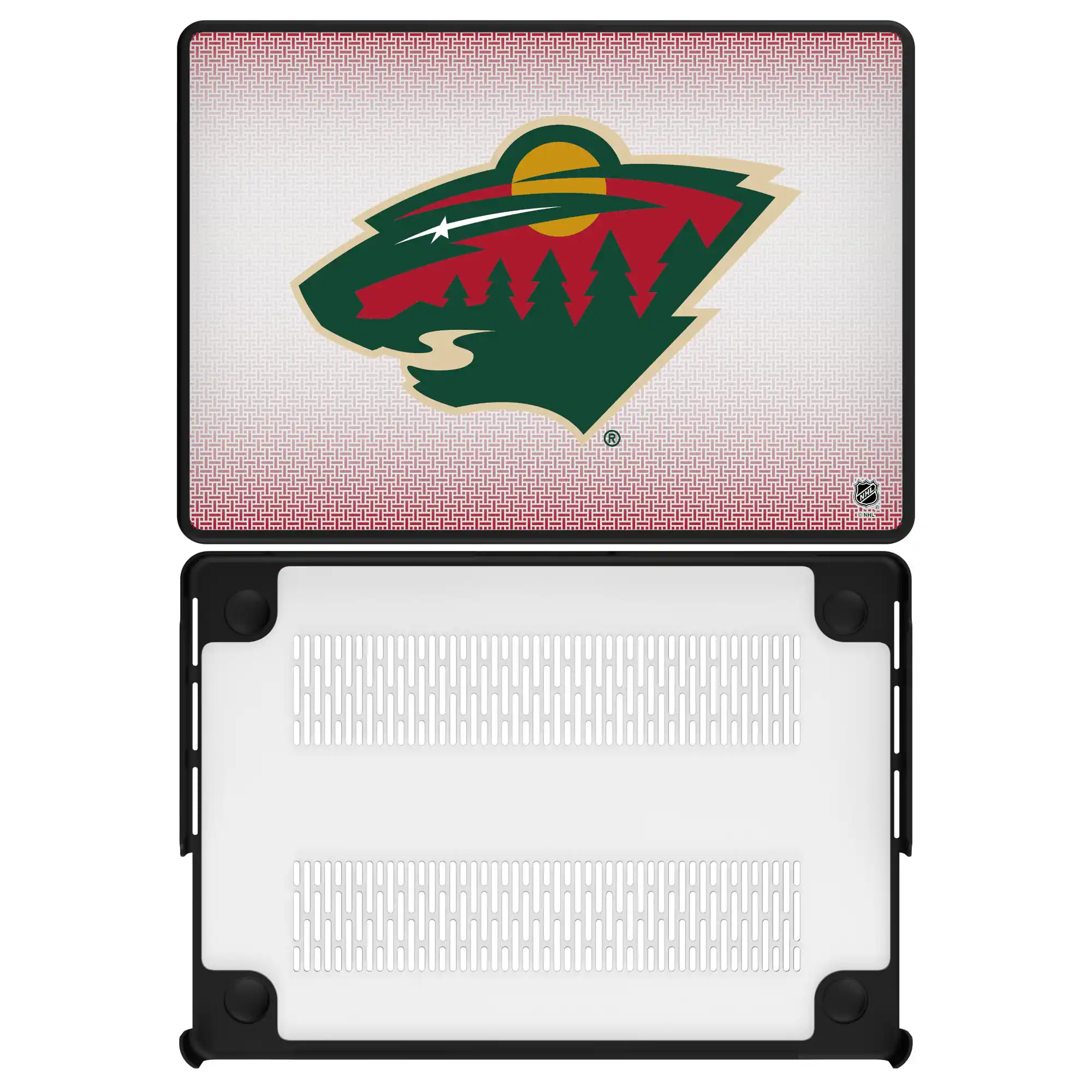 Front. Keyscaper - Minnesota Wild Linen MacBook Case - Pro 13 in - Multicolor.