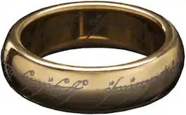 Weta Workshop - The Lord of The Rings Trilogy - LOTR™ The One Ring™ (Gold Plated Tungsten with - COLLECTIBLES - Multicolor