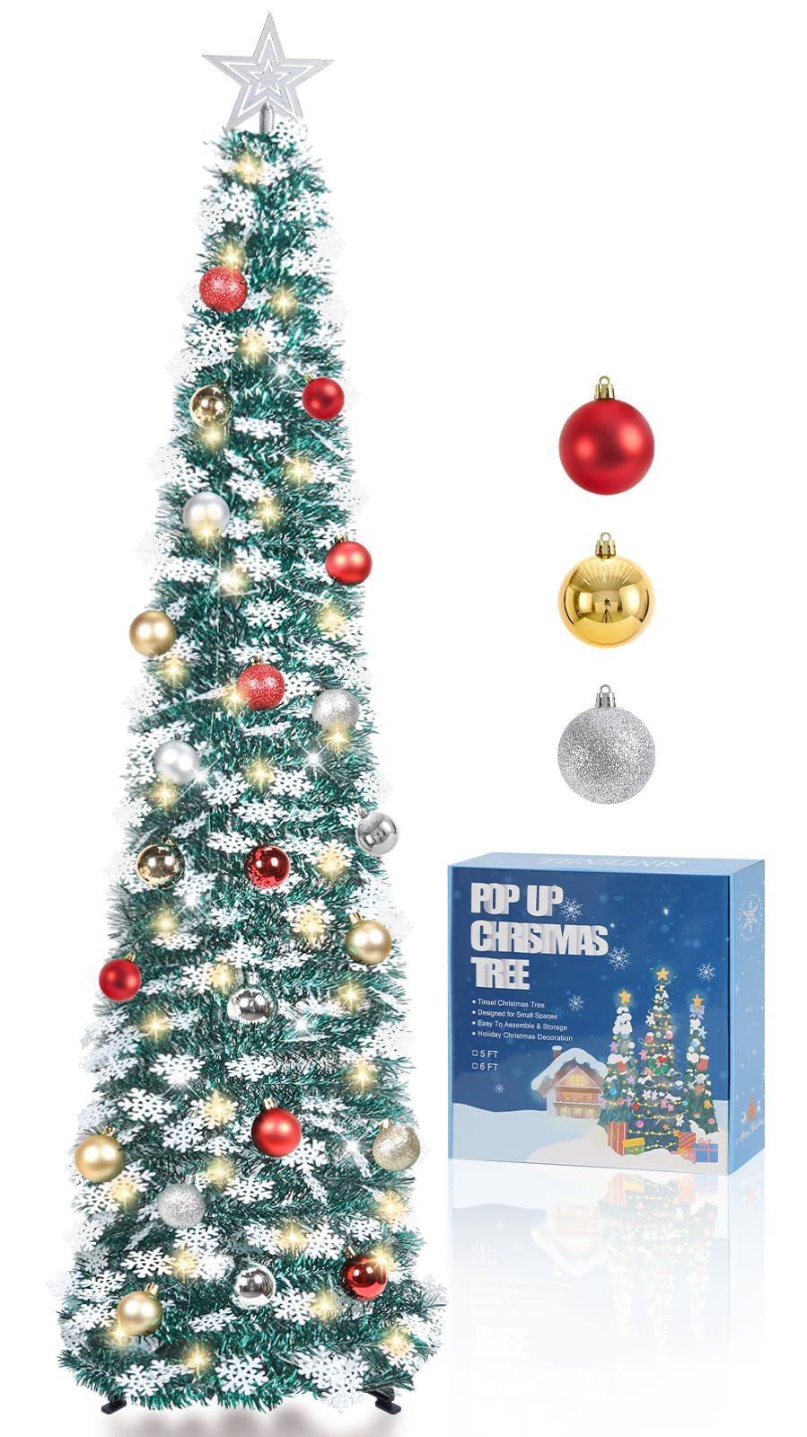 Peacock Green - Snowflakes 5ft