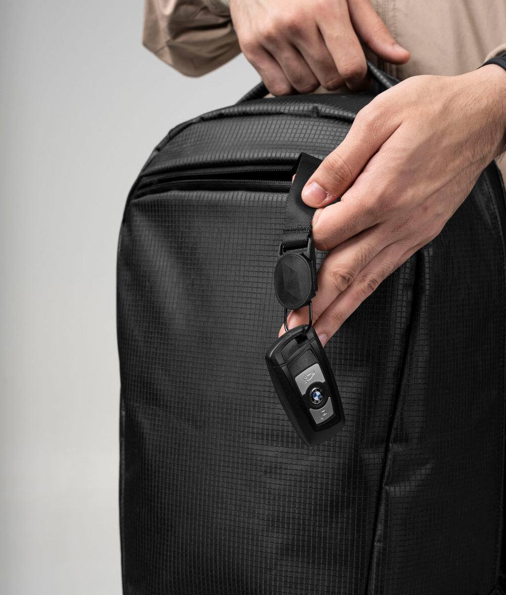 Alt View 6. ALPAKA - Lightweight 22L Laptop Backpack for 16-inch Laptop, Momentum Backpack for Work, Travel & Commuting, Weather-Resistant - Axodyne hybrid Black.