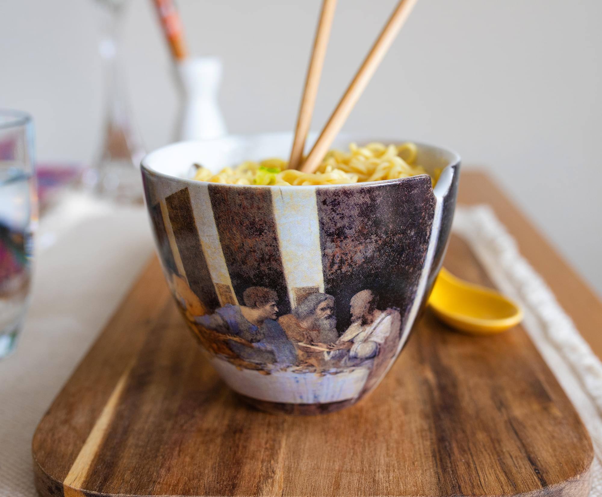 Alt View 4. Boom Trendz - Bowl Bop Last Ramen Supper Japanese Dinner Set | 16-Ounce Ramen Bowl, Chopsticks - Black.