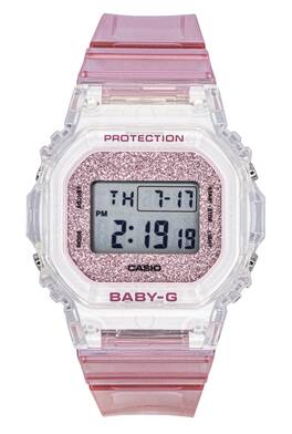 Casio - Baby-G Digital Pink Resin Strap Quartz BGD-565GC-4 100M Women's Watch - Pink and White