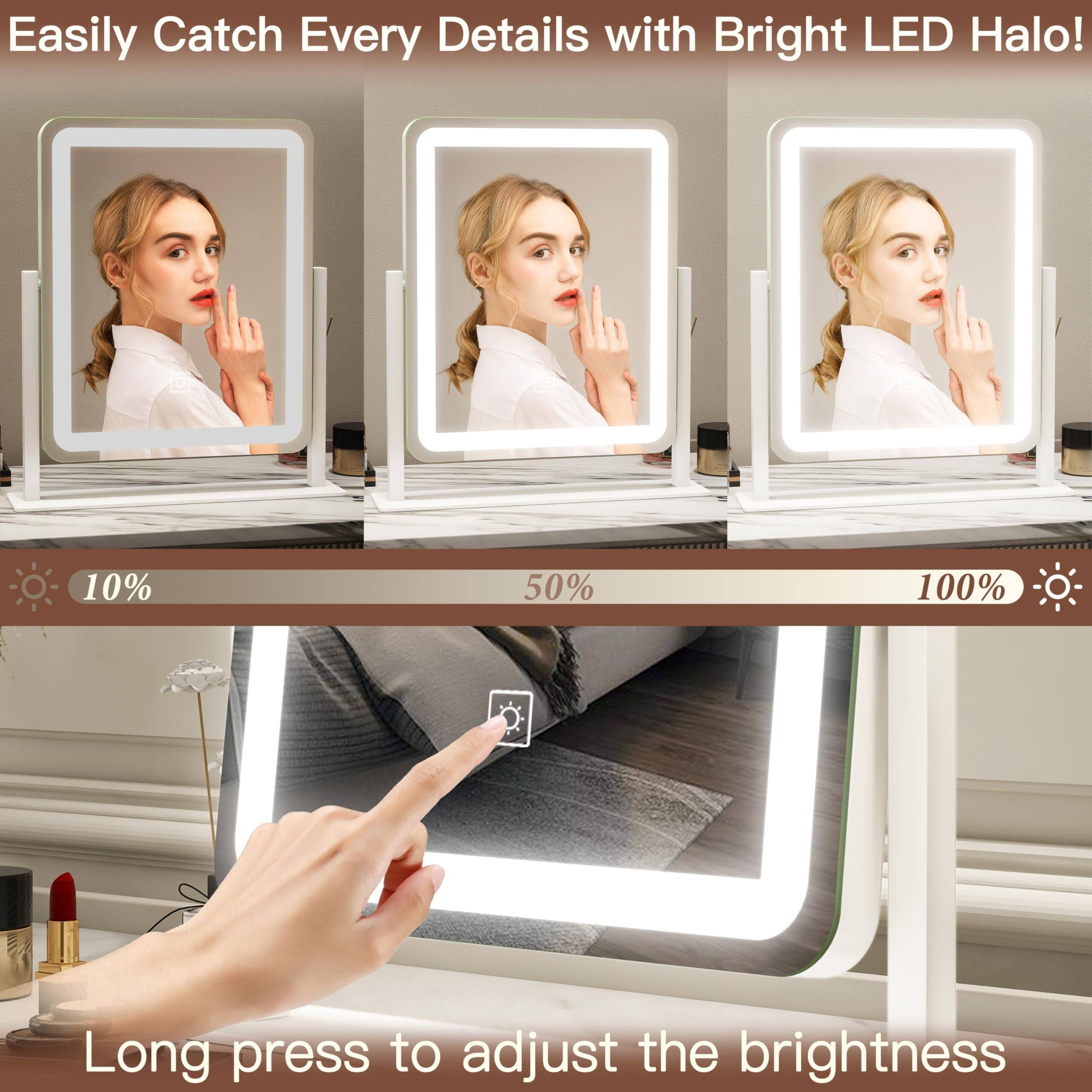 Easily Catch Every Detail with Bright LED Halo!

10% 50% 100%

Long press to adjust the brightness