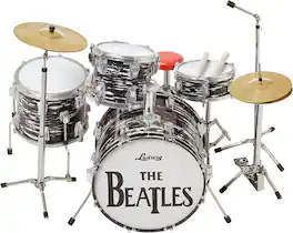Ringo Starr - Axe Heaven Fab Four Classic Oyster Mini Drum Kit Replica Collectible AH-RINGO-1 - Collectibles - Multicolor