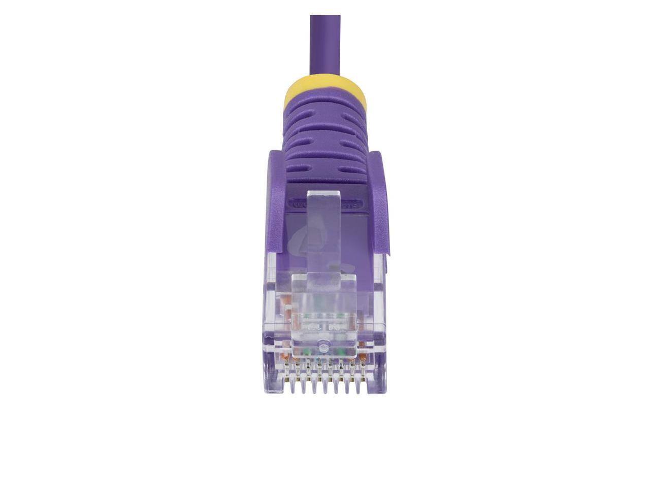 Alt View 3. StarTech.com - StarTech1ft Purple Slim CAT6 Ethernet Cable Model N6PAT1PLS.