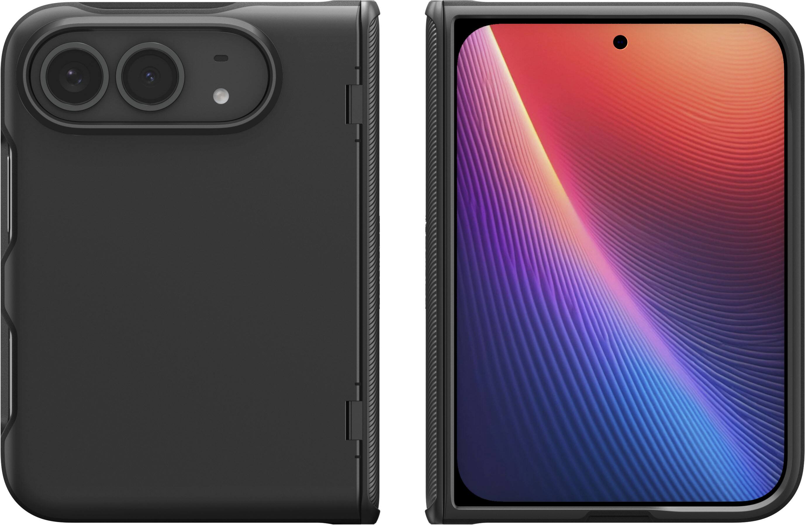 Left. Spigen - Spigen Slim Armor Pro MagFit for iPhone Duo - Black.