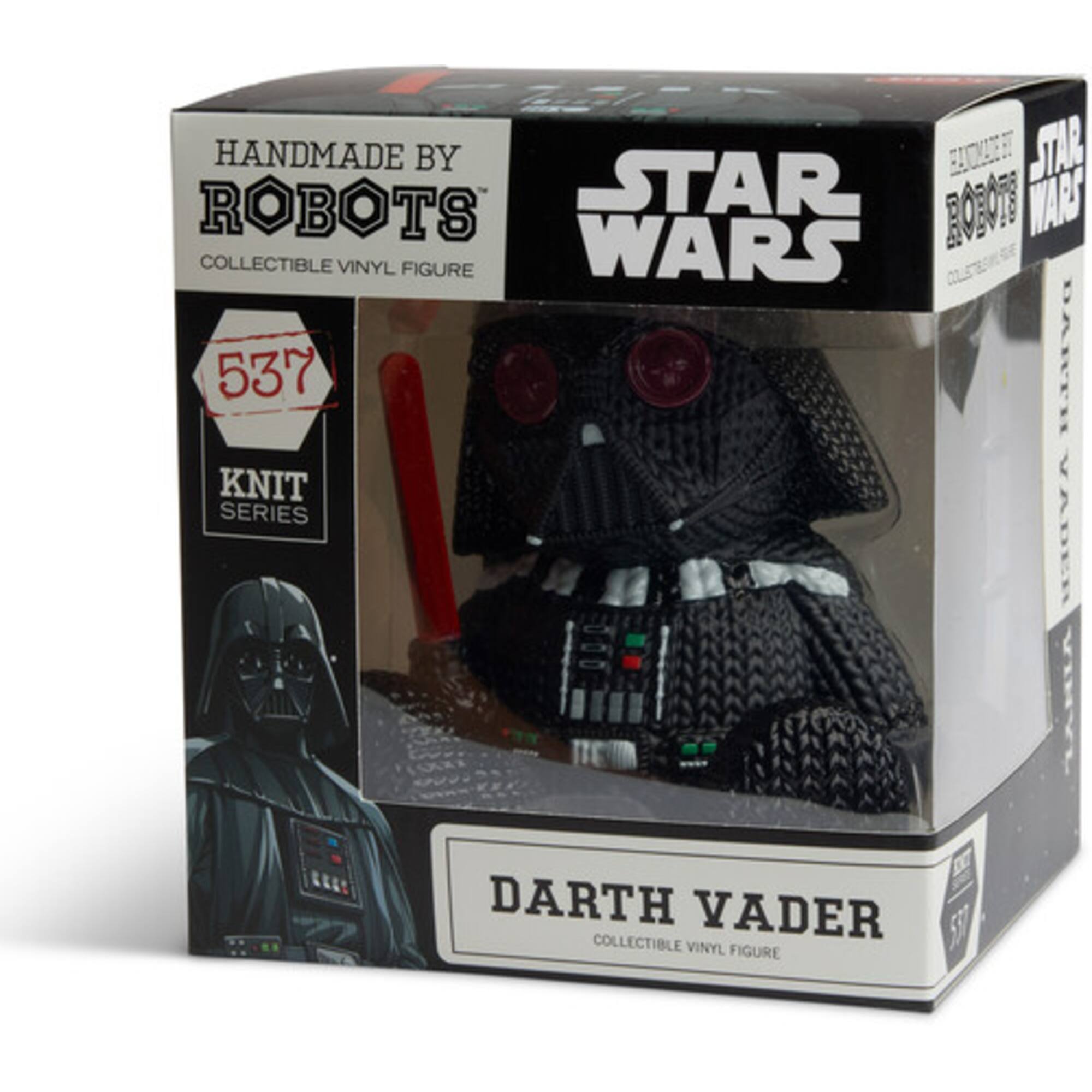 HANDMADE BY ROBOTS COLLECTIBLE VINYL FIGURE  
STAR WARS  
537 KNIT SERIES  
DARTH VADER