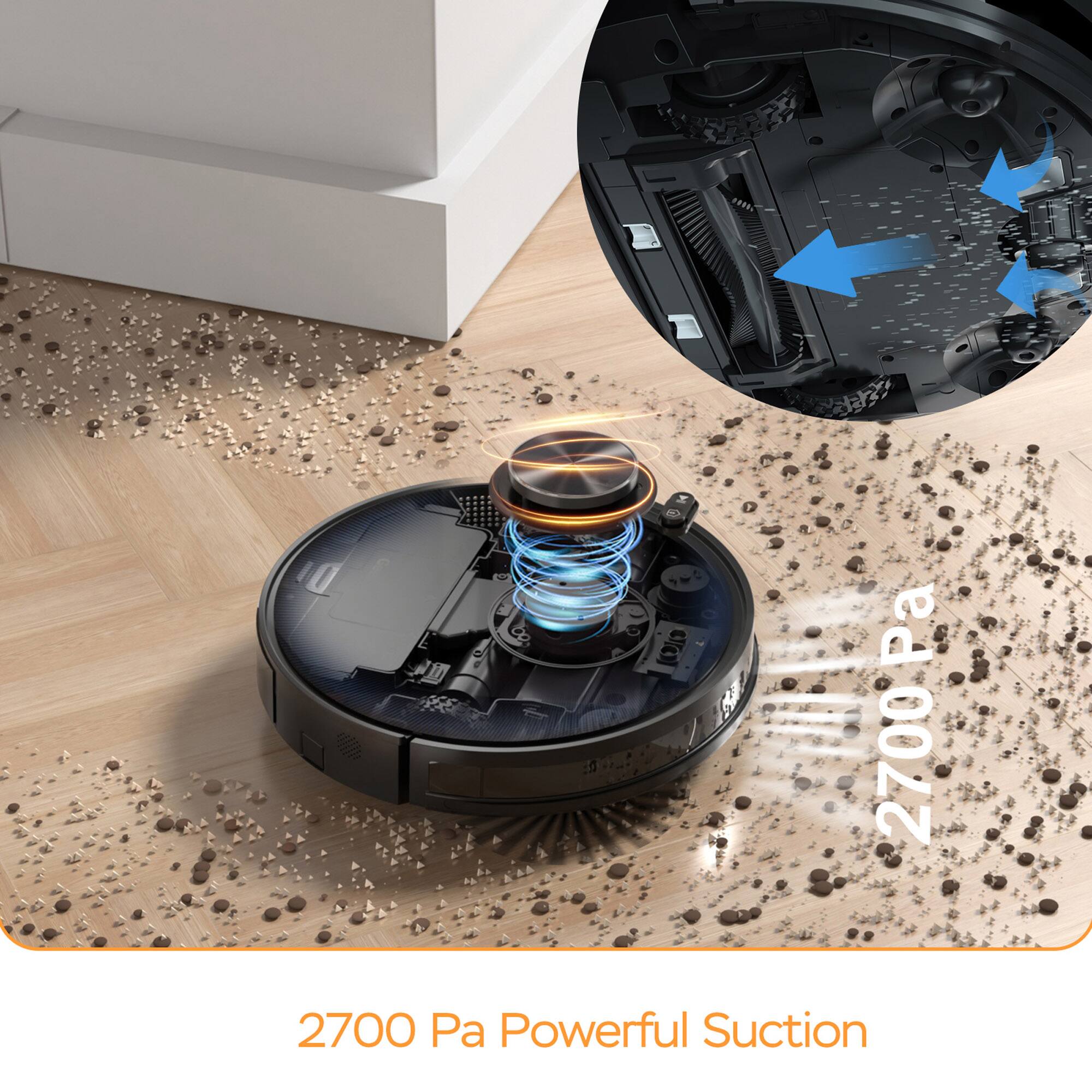 2700 Pa Powerful Suction