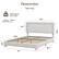 Dimension
Size: King
Weight Capacity: Max to 800lbs
Mattress: 8-14"
Dimensions:
- 77.6" (Width)
- 79.9" (Length)
- 19.7" (Headboard Height)
- 41.3" (Headboard Depth)
- 8.3" (Footboard Height)
- 81.7" (Overall Length)
- 76" (Footboard Width)
