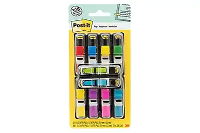 328 Post-it
Regular Notes, 3x3
30 sheets per color, 120 sheets total