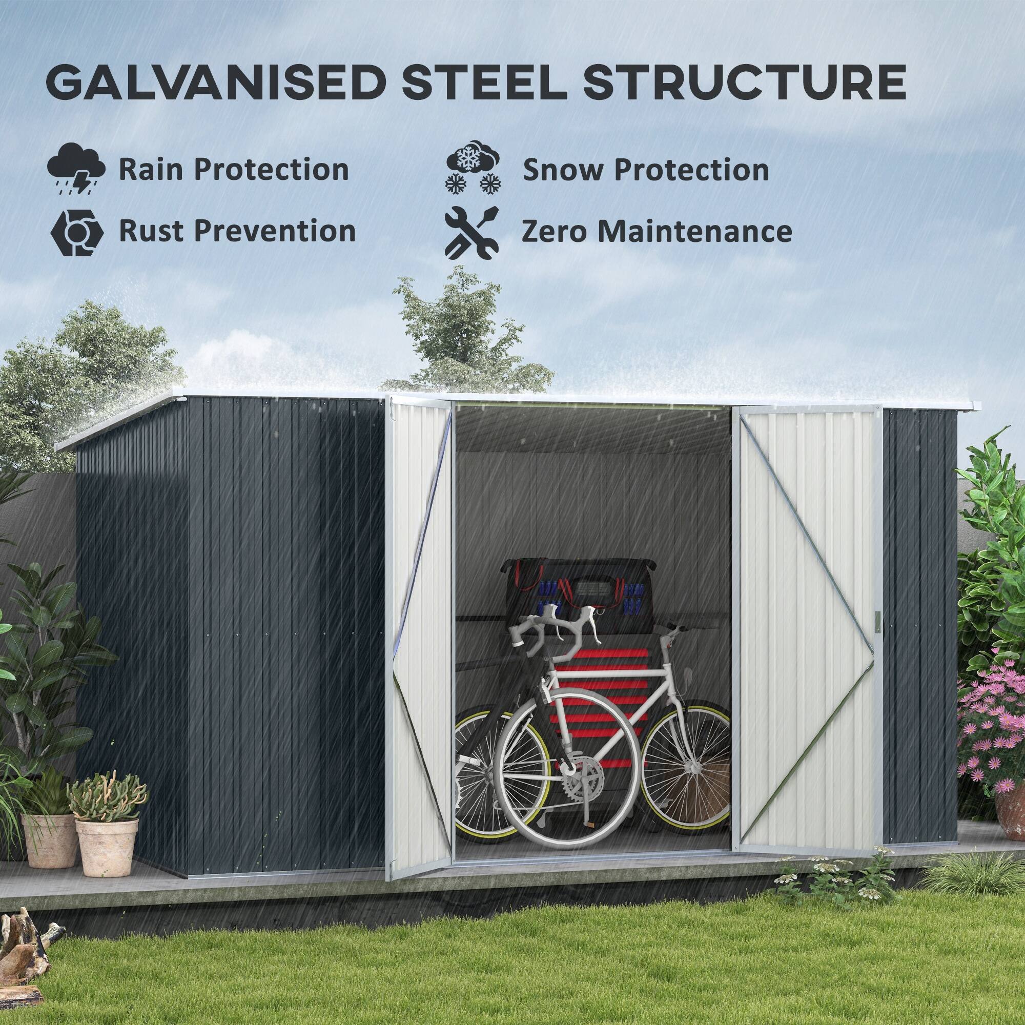 GALVANISED STEEL STRUCTURE

- Rain Protection
- Snow Protection
- Rust Prevention
- Zero Maintenance