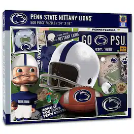 YouTheFan - Penn State Nittany Lions 500-Piece Retro Series Puzzle - Multicolor