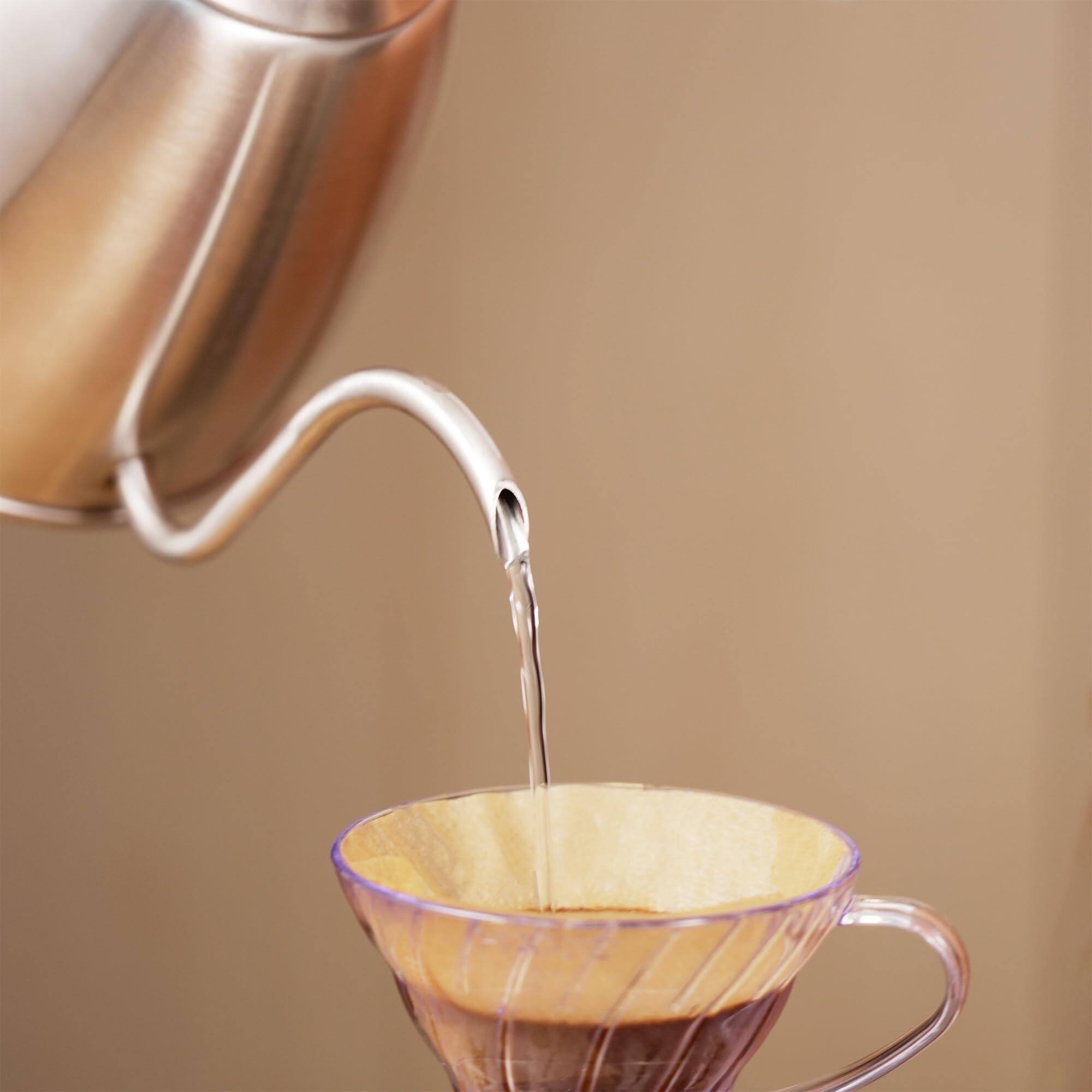 Alt View 3. Dapper Styles - Gooseneck Kettle Pour Over Coffee Maker Water Tea Top Drip Stainless Steel For Stove Spout Pots 1.2 Liter 4... - White.