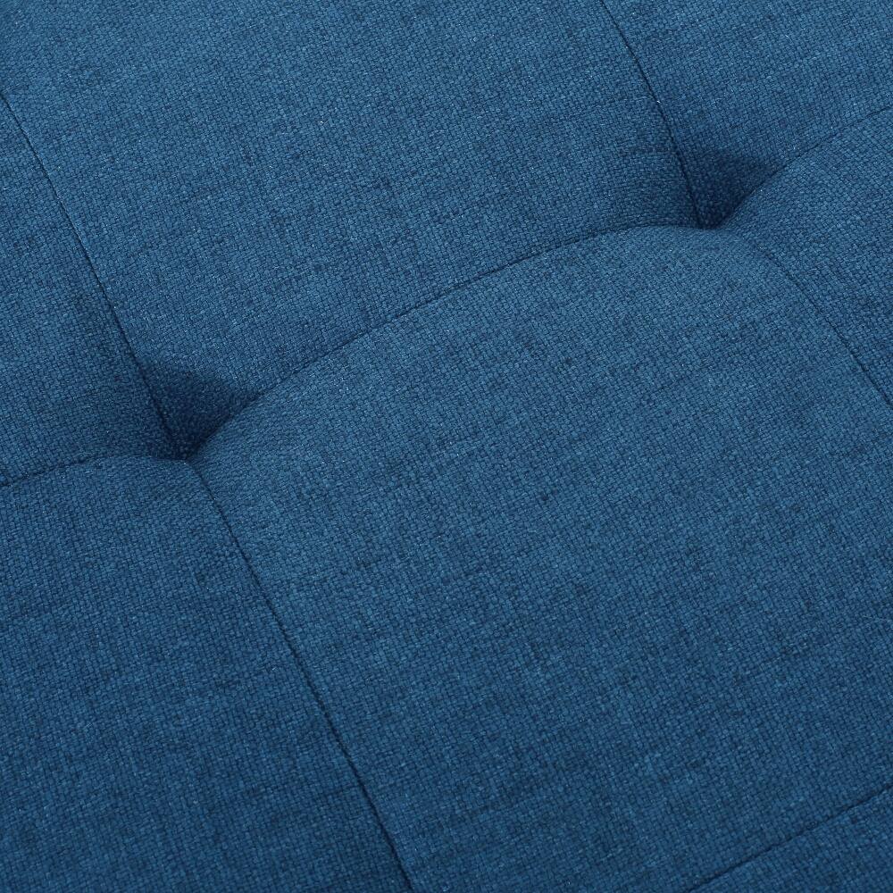 Alt View 9. Ropilly - Ropilly 50 Inch Navy Blue Tufted Storage Ottoman Bench Lift Top Upholstered Footrest with Solid Wood Legs - Navy Blue.