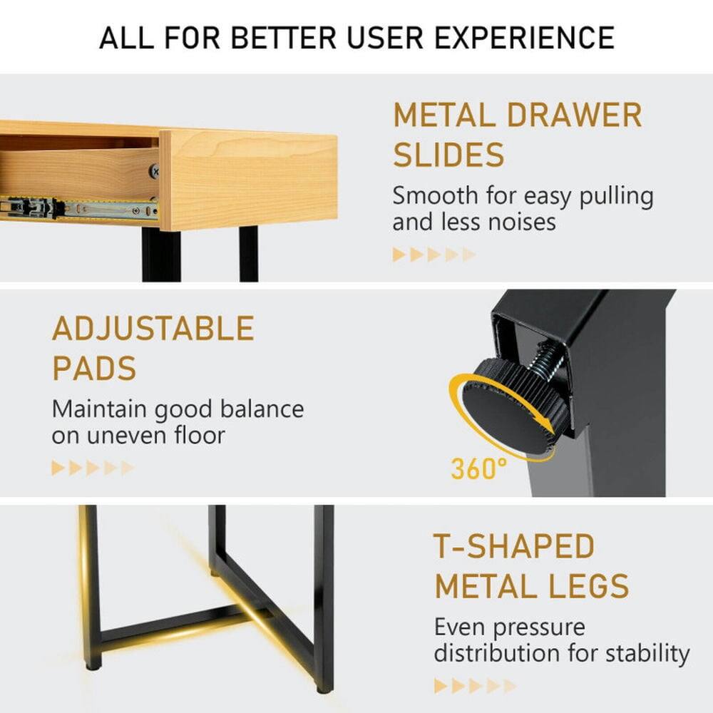 ALL FOR BETTER USER EXPERIENCE

METAL DRAWER SLIDES
Smooth for easy pulling and less noises

ADJUSTABLE PADS
Maintain good balance on uneven floor

360° T-SHAPED METAL LEGS
Even pressure distribution for stability