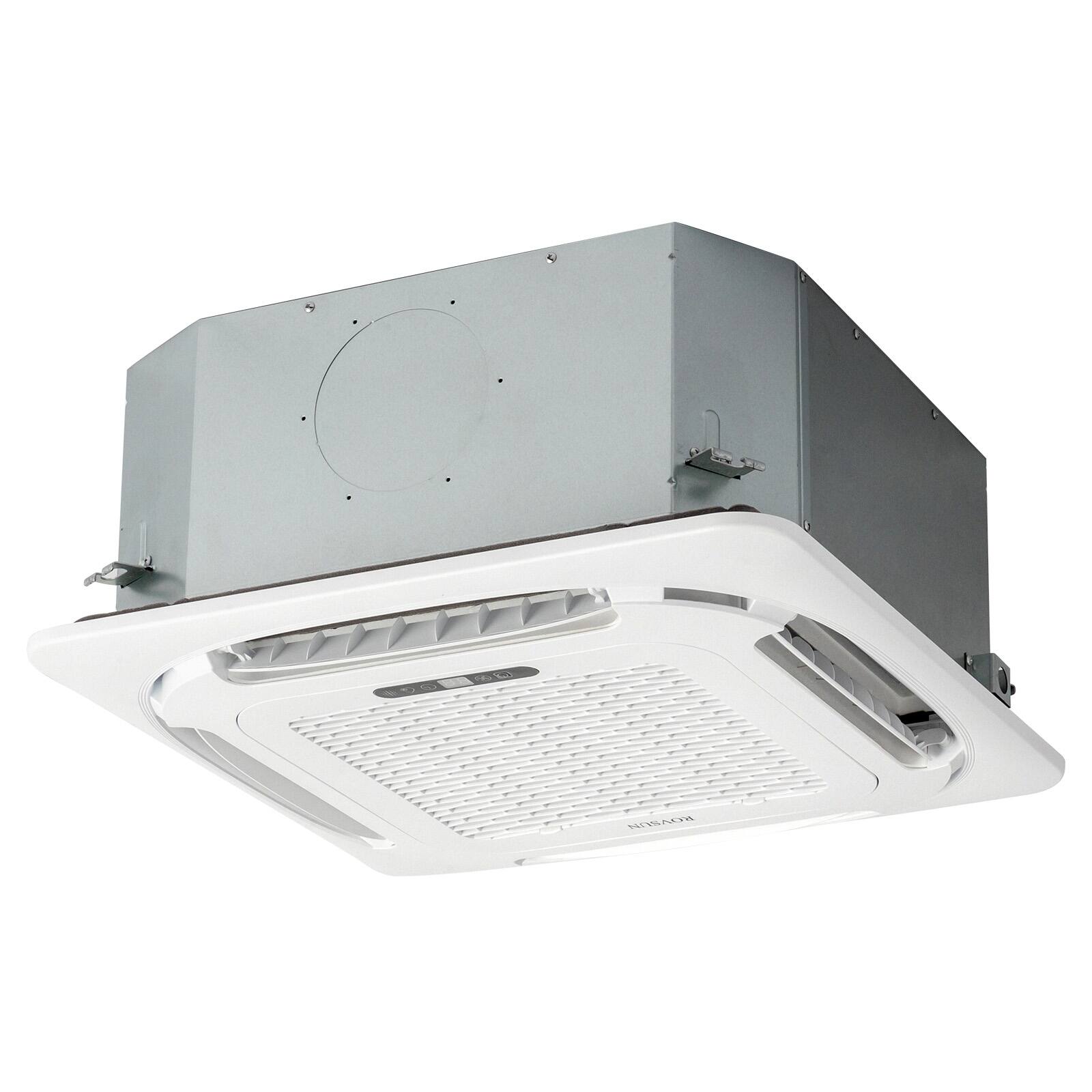 Alt View 7. Winado - 12000 BTU 24 SEER2 Ceiling Cassette AC Ductless Mini Split Air Conditioner w/Heat Pump, Energy Star Remote& APP Control - White.