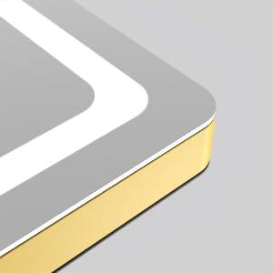 Round Gold Led-14"L x 16"W