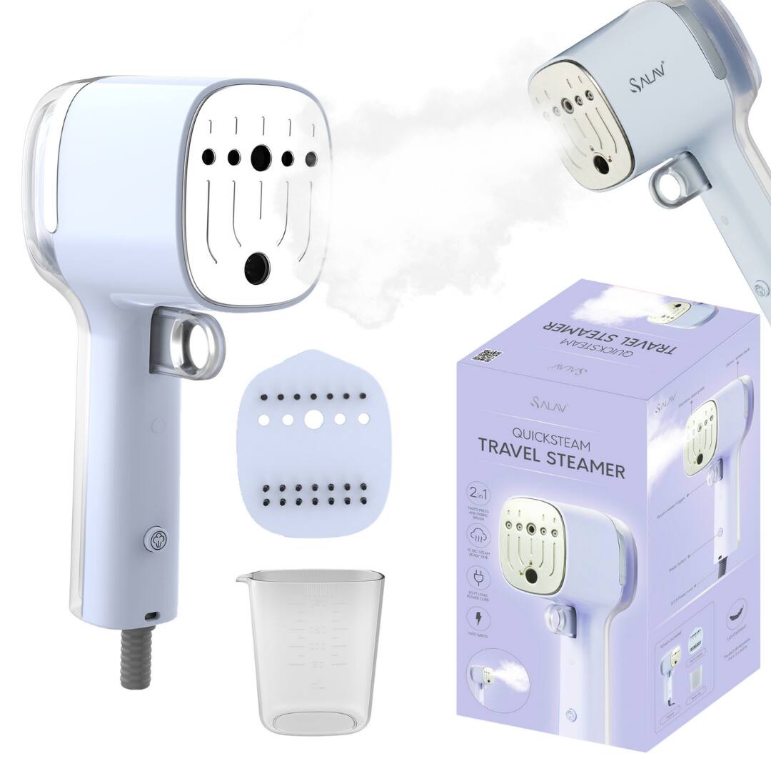 SALAV
QUICKSTEAM TRAVEL STEAMER
2 in 1