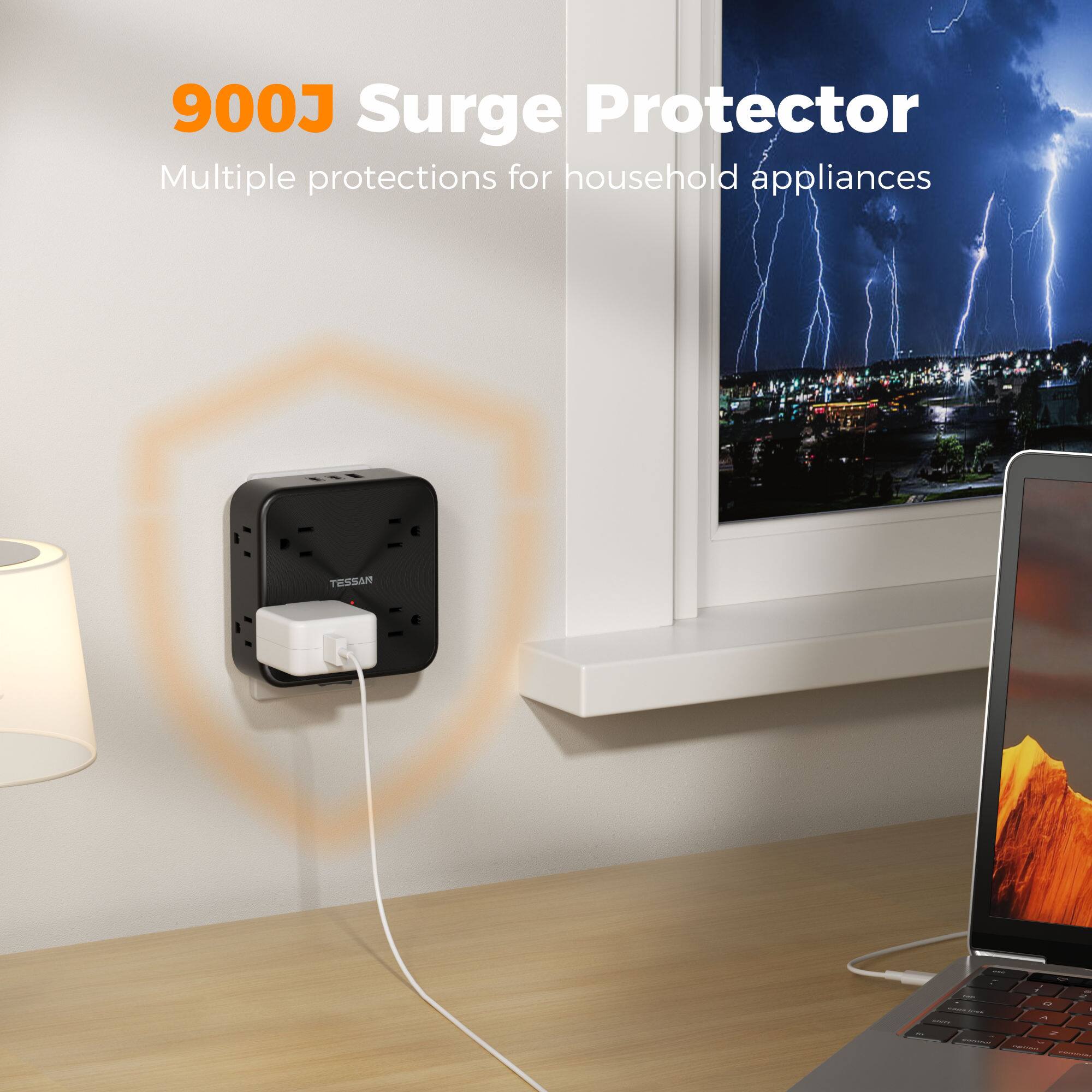 900J Surge Protector  
Multiple protections for household appliances