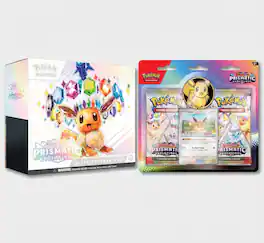 Pokémon - TCG: Scarlet & Violet Prismatic Evolutions ETB 2 Booster Blister Pack