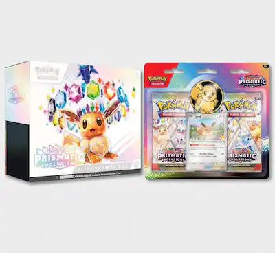 Pokmon - TCG: Scarlet & Violet Prismatic Evolutions ETB 2 Booster Blister Pack Pokmon - TCG: Scarlet & Violet Prismatic Evolutions ETB 2 Booster Blister Pack