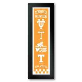 Sporticulture - Tennessee Volunteers Framed 8" x 26" Logo Heritage Art Print - Multicolor