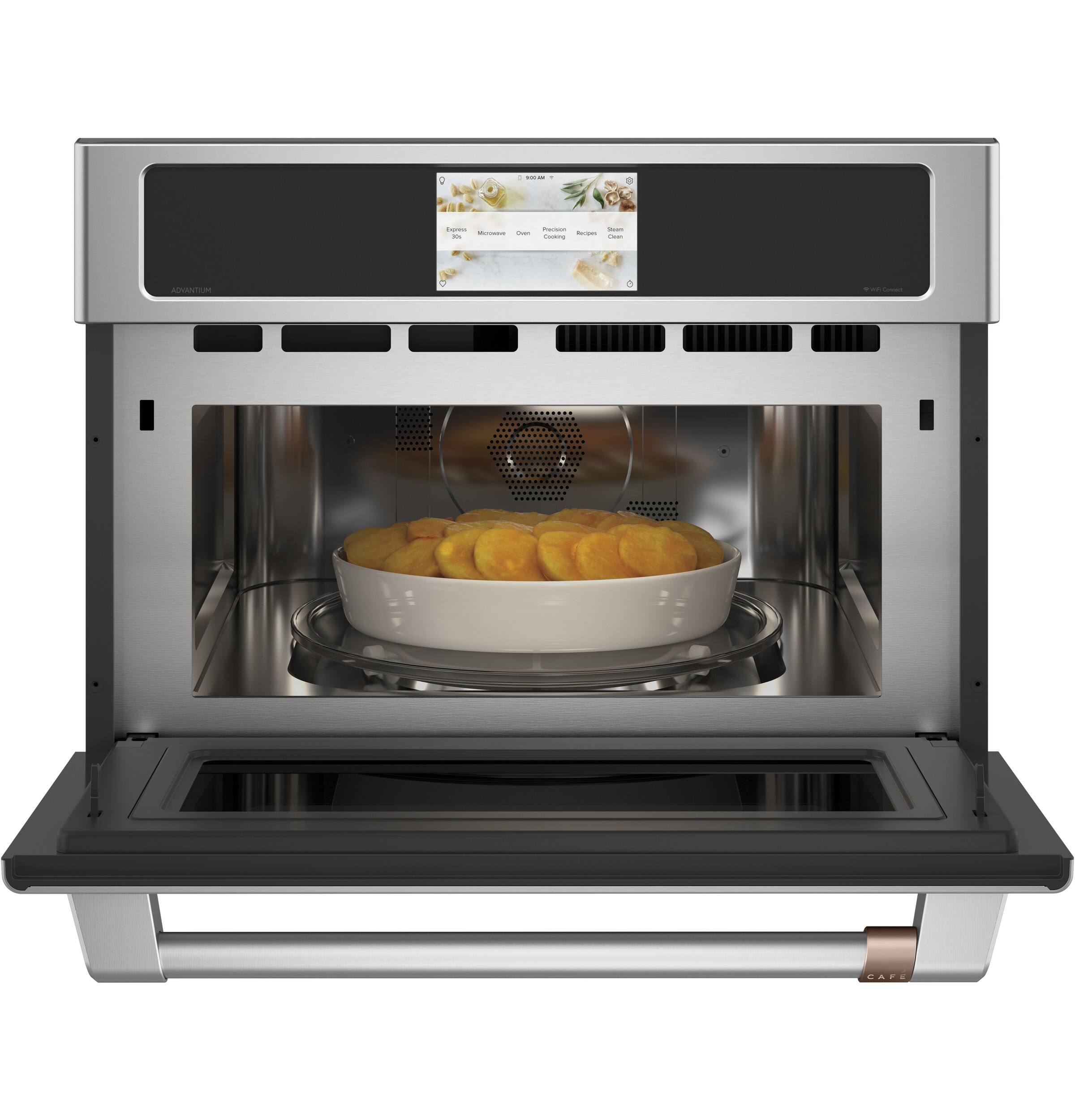 Alt View 11. Café - 1.7 Cu. Ft. Convection Built-In Microwave with Sensor Cooking and 120V Five in One Advantium Technology - Stainless Steel.