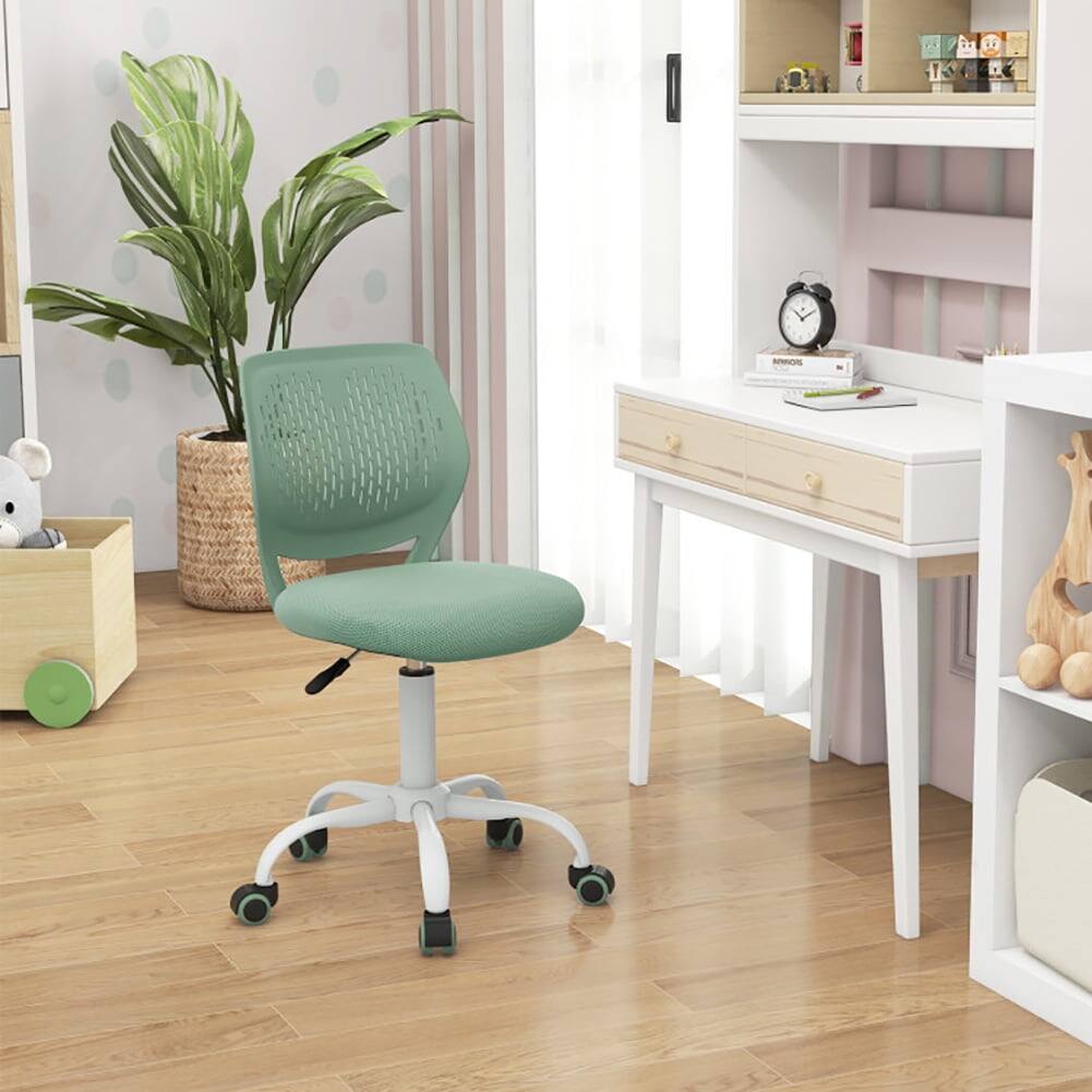 Alt View 4. Pefilos - Ergonomic Children Study Chair with Adjustable Height, Armless Chair - Green.