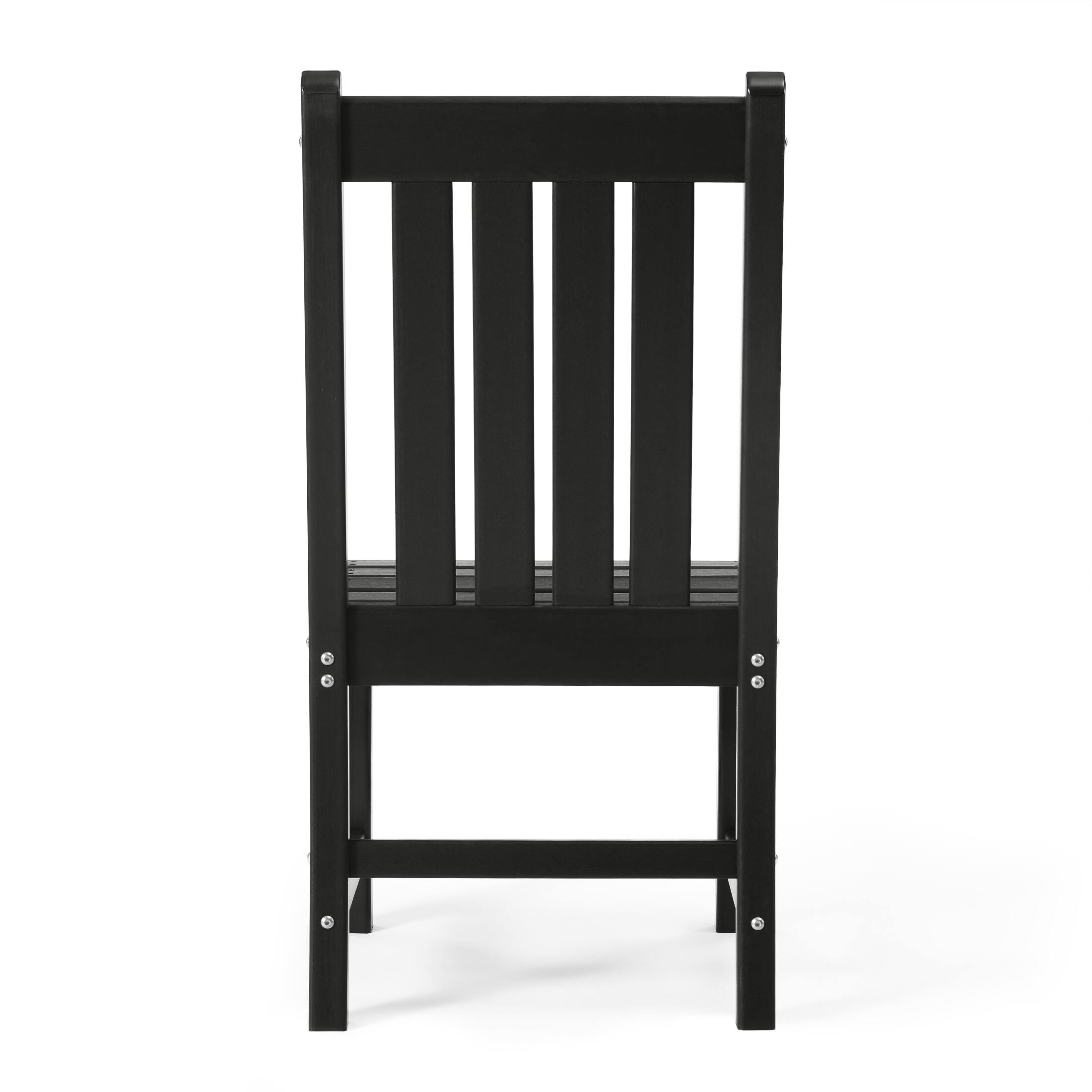 Alt View 1. WestinTrends - WestinTrends Malibu Outdoor Patio Dining Chair - Black.