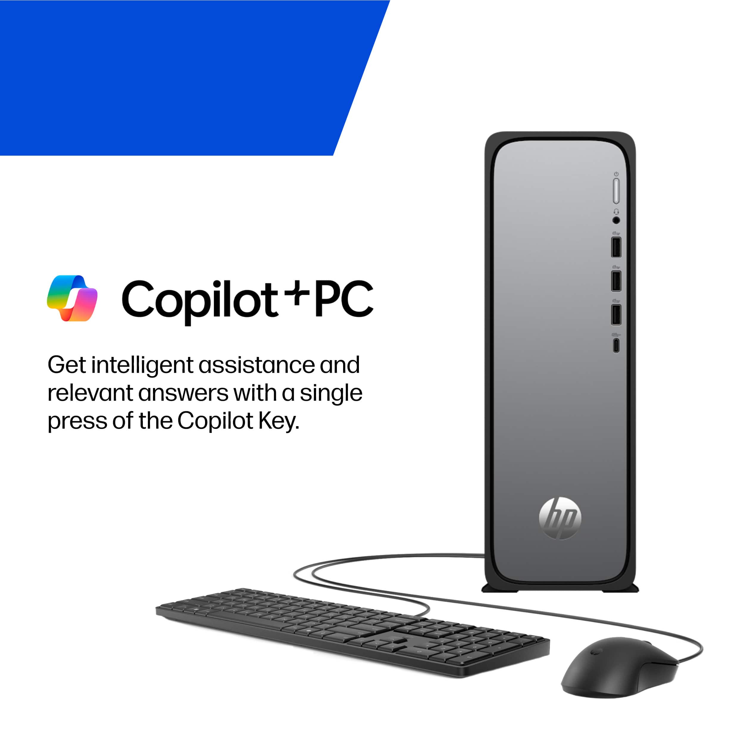 HP OmniDesk Slim Desktop AMD Ryzen 7 7445HS 8GB DDR5 Memory 512GB