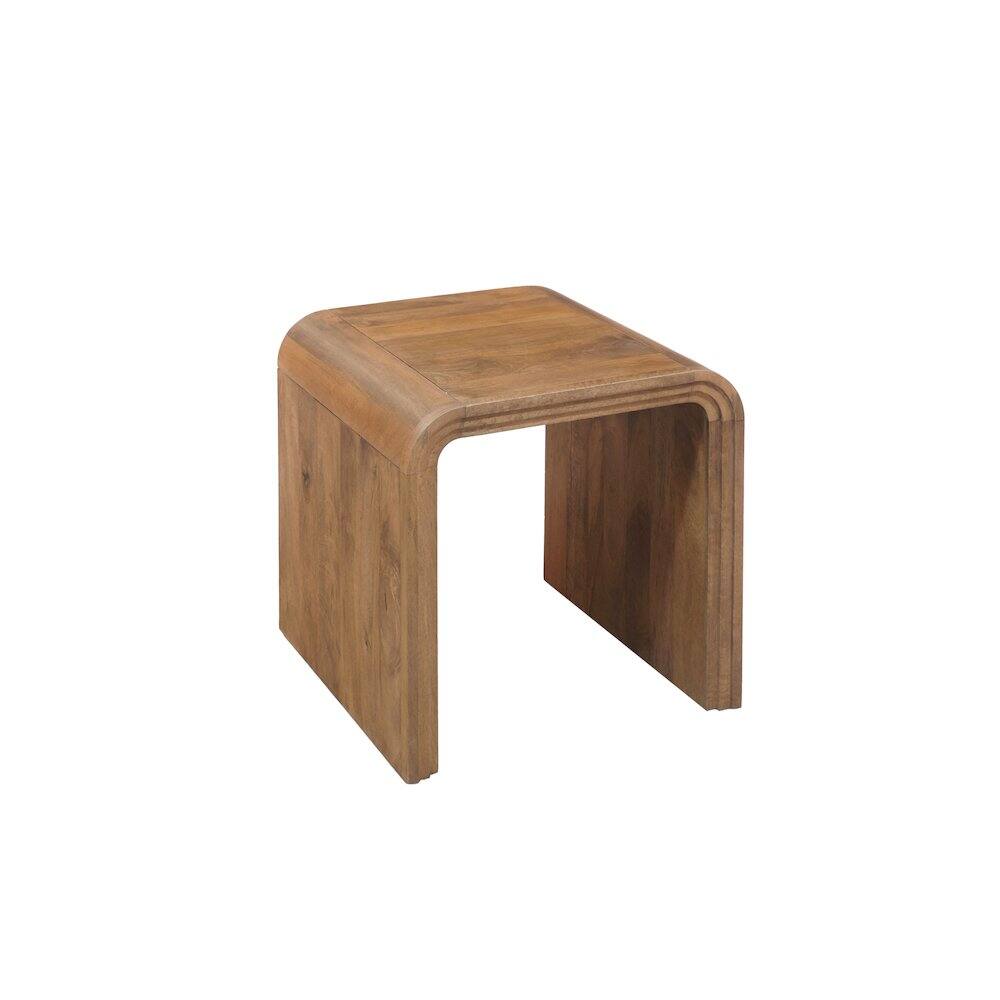 Alt View 3. Porter Designs - Palencia Solid Mango Wood End Table - Natural.