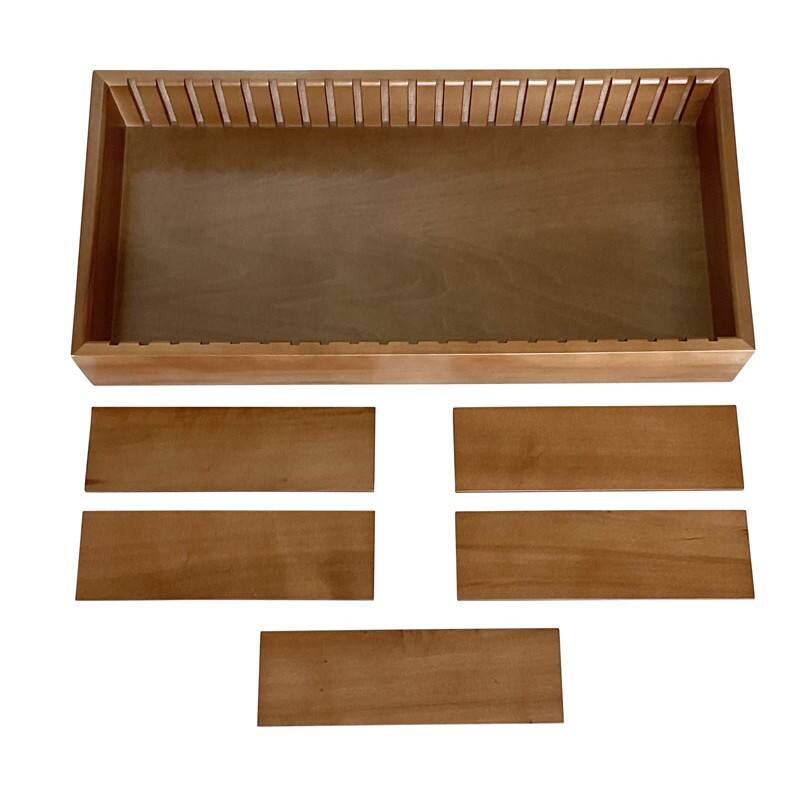 Back. Prestige - Adjustable Cigar Tray (Light Oak) - Light Oak Finish.