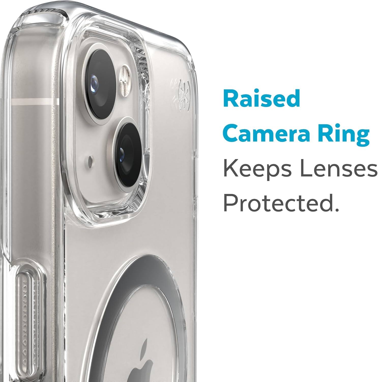 Raised Camera Ring Keeps Lenses Protected.