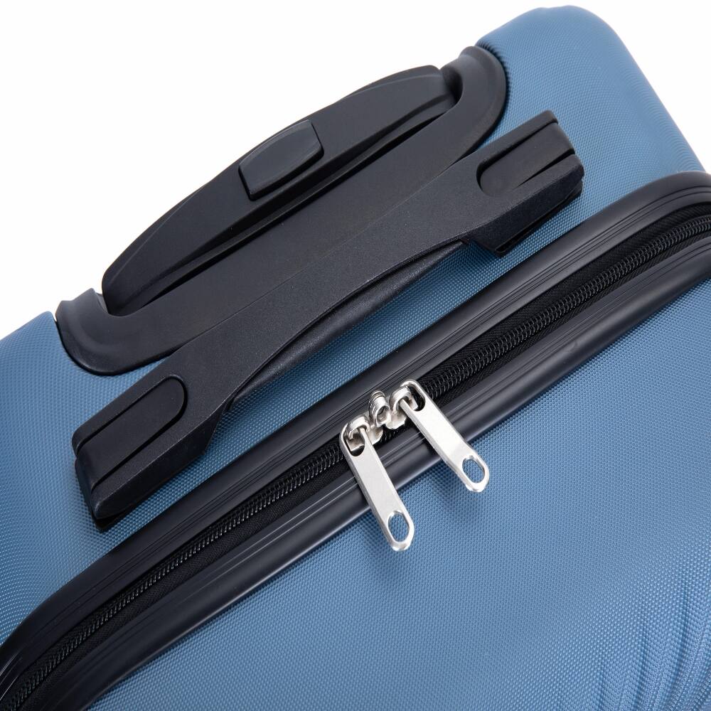 Alt View 7. Ropilly - Ropilly 4 Piece Hard Shell Luggage Set Blue Luggage Set with Spinner Wheels 14 Inch Cosmetic Train Case - Blue.