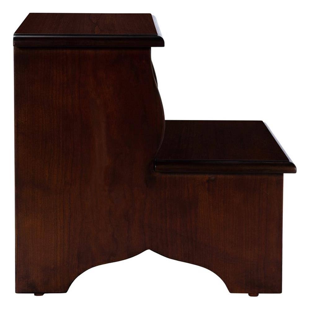 Alt View 5. Butler Specialty - Melrose Wood Step Stool - Two-Step Cherry Finish - Cherry.