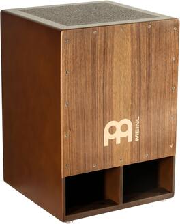 TECH SAFARI - Meinl Bass Subwoofer Cajon With Internal Snares Not Made In Walnut Playing Surface 2 year Warranty subcaj5wn - Walnut Jumbo Size
