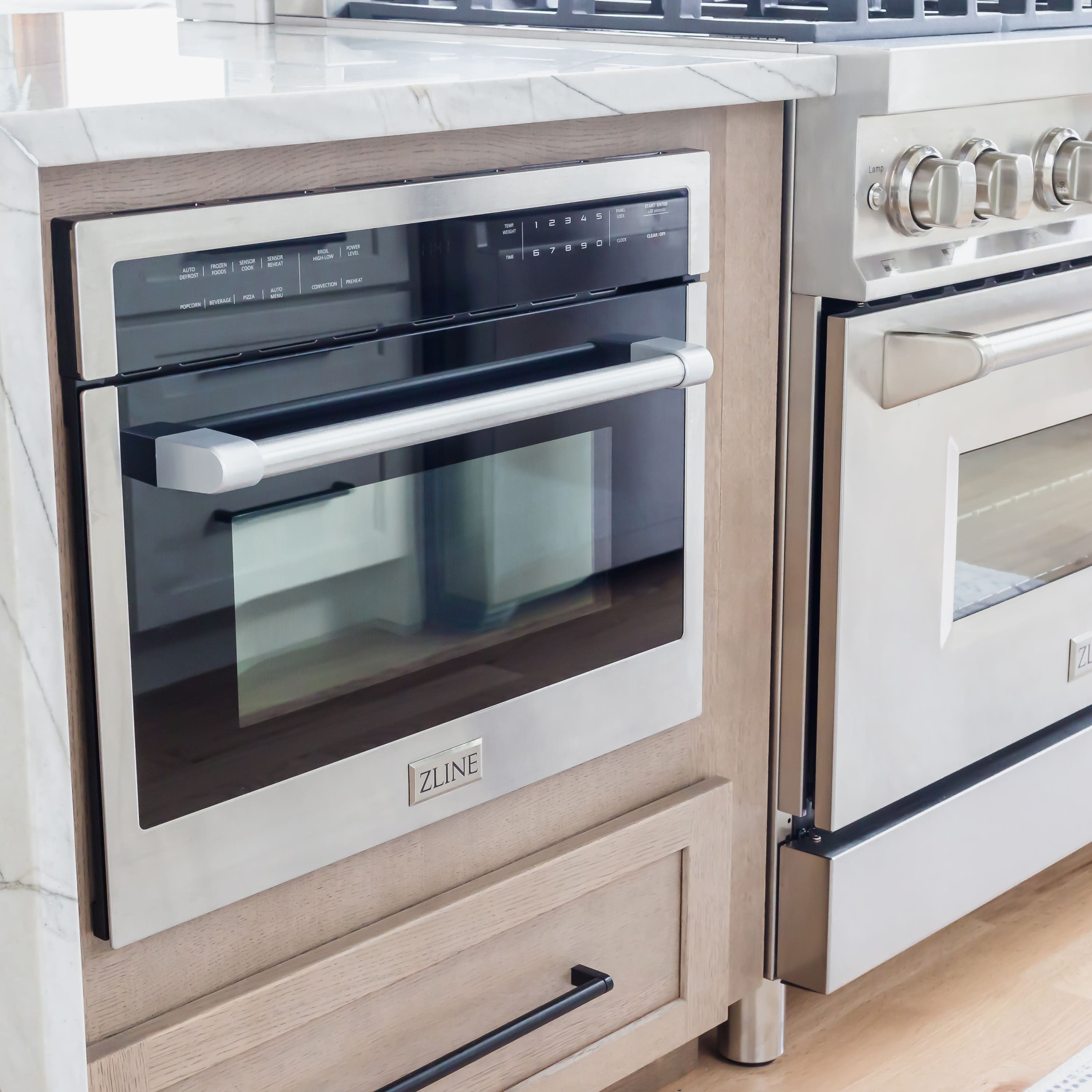 Alt View 13. ZLINE - 24" Convection Microwave Oven with Speed Cook - Stainless steel.