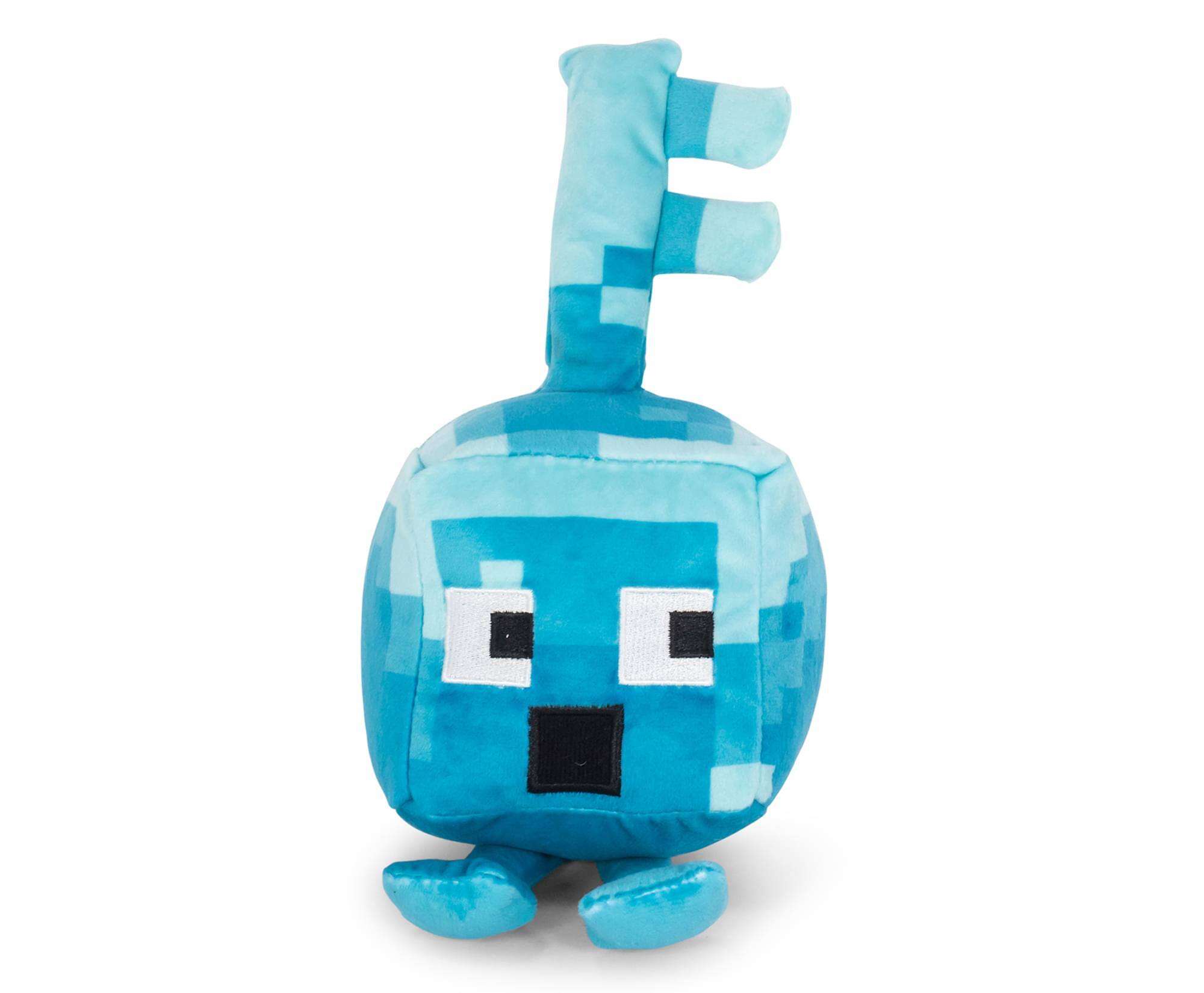 Front. Minecraft - Minecraft Dungeons Happy Explorer Series Diamond Key Golem Plush Toy | 7 Inches - Blue.