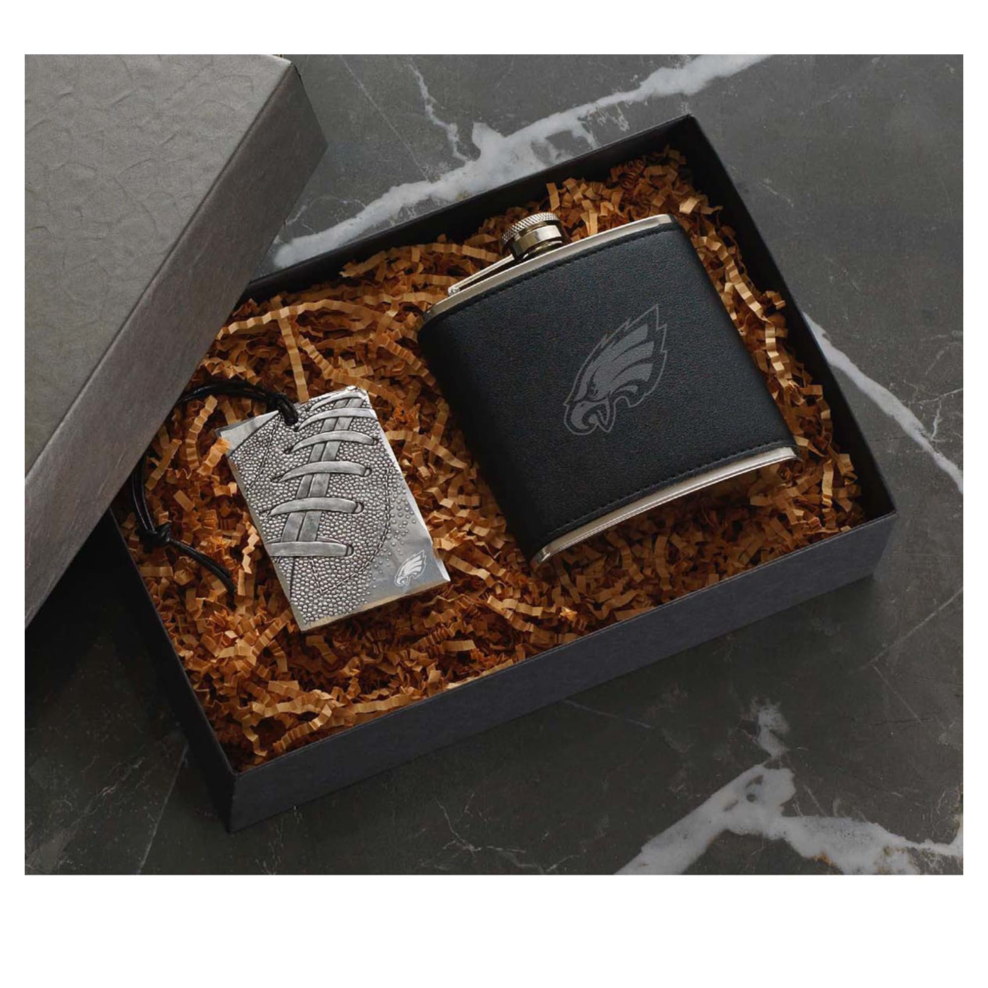 Wendell August Forge - Philadelphia Eagles 5oz.Traveler Flask & Bag Tag Gift Set - Silver price history on PriceWatchPro