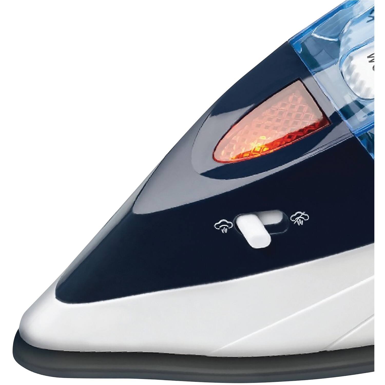 Alt View 2. Brentwood - Dual-Voltage Nonstick Travel Steam Iron - Blue.