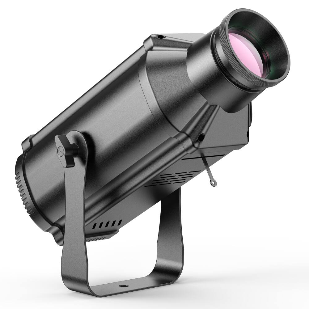 Front. UKing - 100W Mini COB Spotlight | Cool/Warm White | DMX/Sound/Auto/MS | Zoom & Focus.